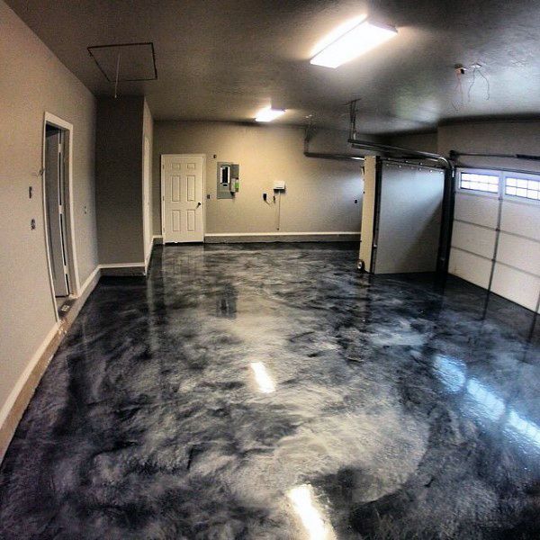 metallic epoxy garage floor